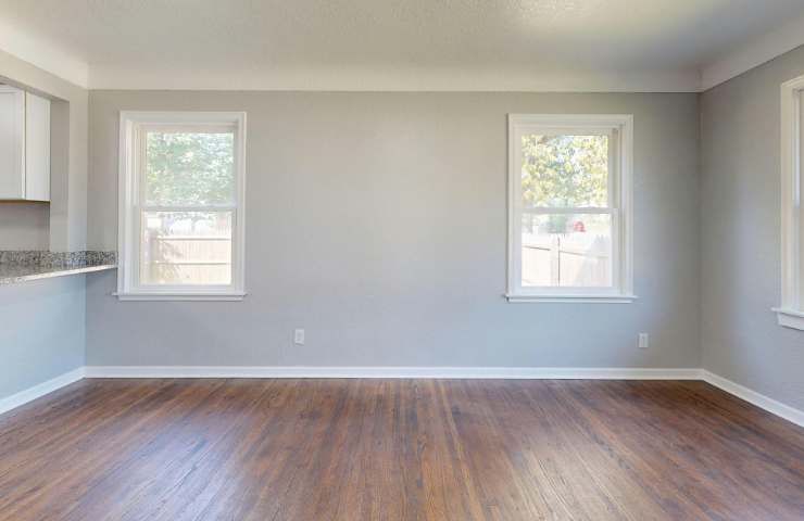 battiscopa in una casa appena ristrutturata